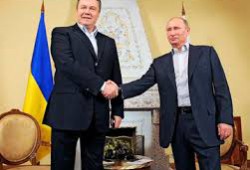 Во время пребывания Путина в Украине, произошла дискуссия между двумя президентами государств
